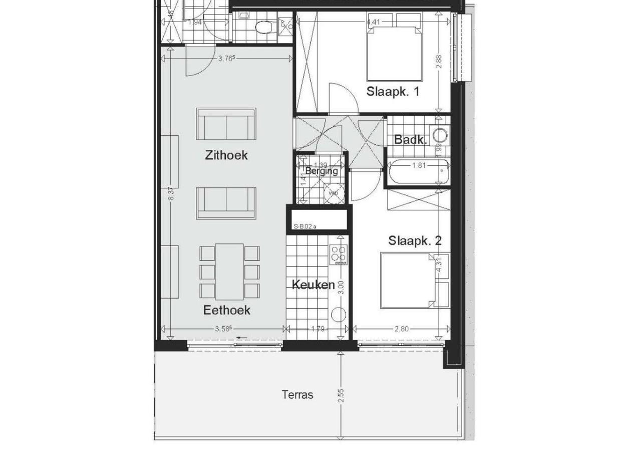 Shs Homes-Luxe Highrise, 2 Bedrooms, Kitchen, Free Parking, Stunning View, Large Tarrasse, Workspace Гасселт Екстер'єр фото
